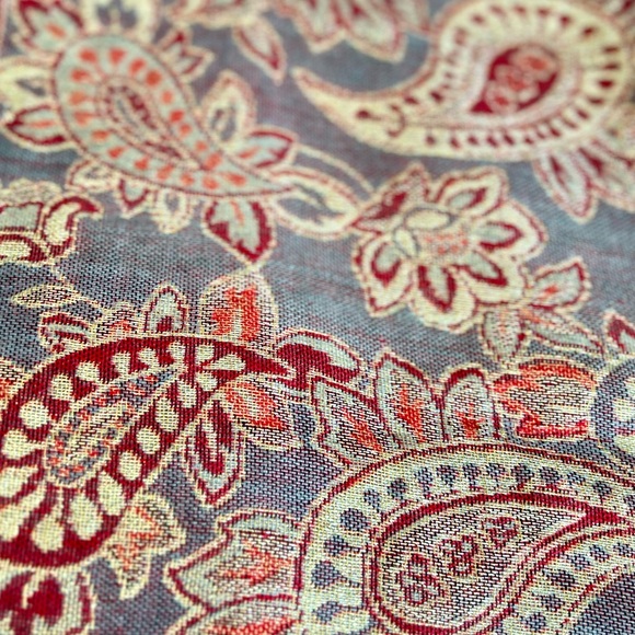 NWOT Paisley Pashmina Silk Wrap - Picture 5 of 6